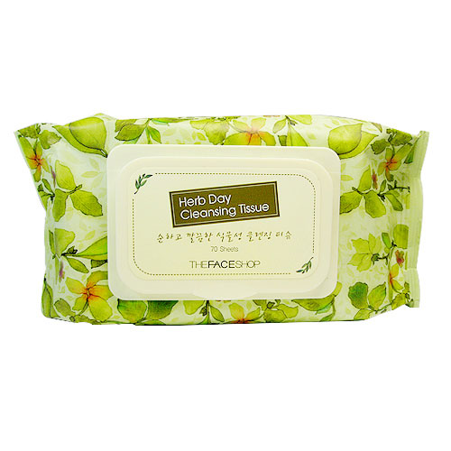 KHĂN GIẤY TẨY TRANG HERB DAY CLEANSING TISSUE