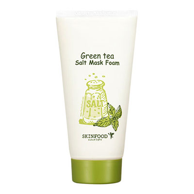 SỮA RỬA MẶT SKINFOOD GREEN TEA SALT MASK FOAM