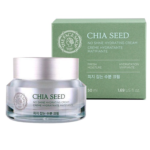 Kem Dưỡng Ẩm Chia Seed No Shine Hydrating Cream The Face Shop (Mẫu Mới)