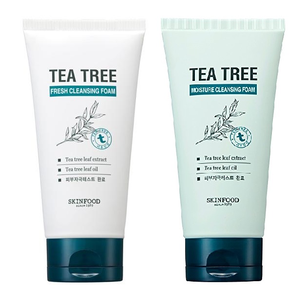 SỮA RỬA MẶT TRÀ XANH SKINFOOD TEA TREE CLEANSING FOAM