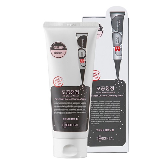 Sữa Rửa Mặt Than Hoạt Tính Mediheal Pore-Clean Charcoal Cleansing Foam