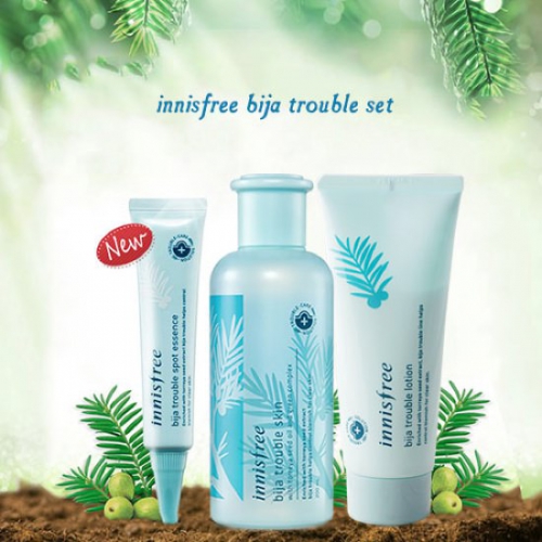 Bộ Dưỡng Da Trị Mụn Innisfree Bija Anti Trouble Set