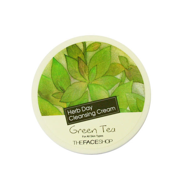 KEM TẨY TRANG THE FACE SHOP HERB DAY CLEANSING CREAM-GREEN TEA