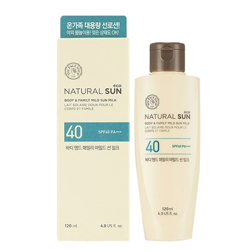 Kem chống nắng toàn thân Natural Body & Family SPF40 PA+++