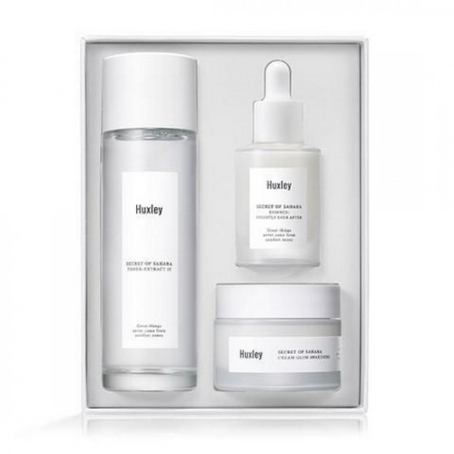 Bộ Dưỡng Trắng Sáng Da Cao Cấp Huxley Routine – Brightening Trio Skincare Set (3 Sản Phẩm)