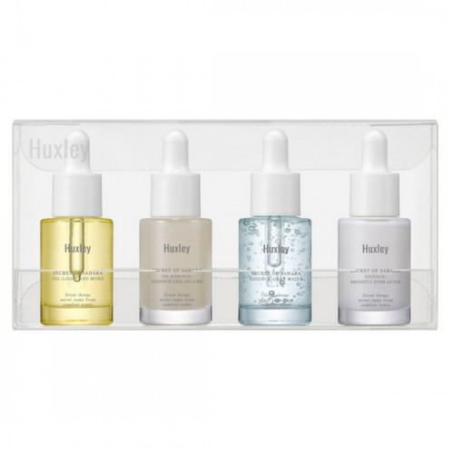 Bộ 4 Tinh Chất Dưỡng Da Chiết Xuất Xương Rồng Huxley Essence Deluxe Set (4 sản phẩm mini)