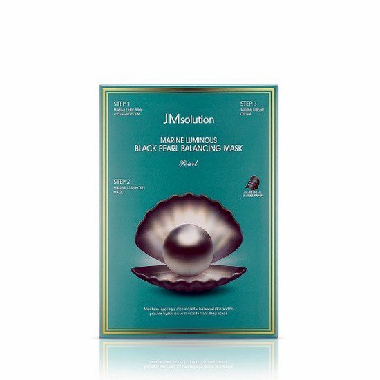 Mặt Nạ Dưỡng Da Sáng Mịn Ngọc Trai Đen JM Solution Marine Luminous Black Pearl Balancing Mask