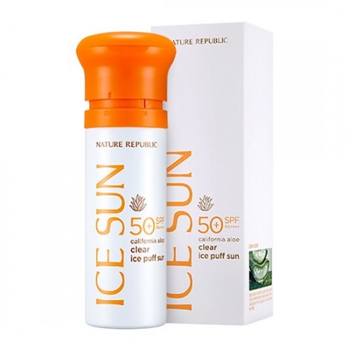 Kem Chống Nắng Natural Republic California Aloe Clear Ice Puff Sun SPF 50+ PA++++