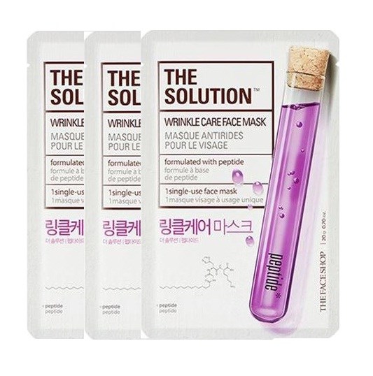 (SET 3PCS)Mặt Nạ Chăm Sóc Nếp Nhăn The Face Shop The SOLUTION WRINKLE CARE FACE MASK