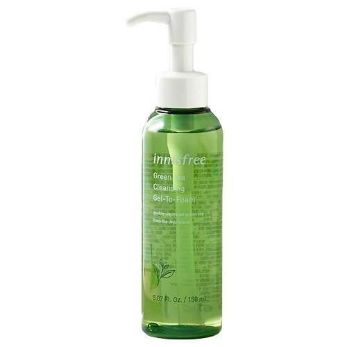 Sữa Rửa Mặt Dạng Gel Tạo Bọt Innisfree Green Tea Cleansing Gel-To-Foam 150ml